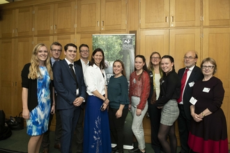 Young people and MPs at the Parliamentary Reception