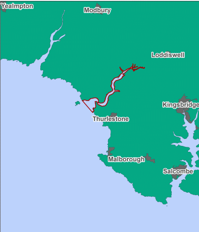 Devon Avon Estuary rMCZ map