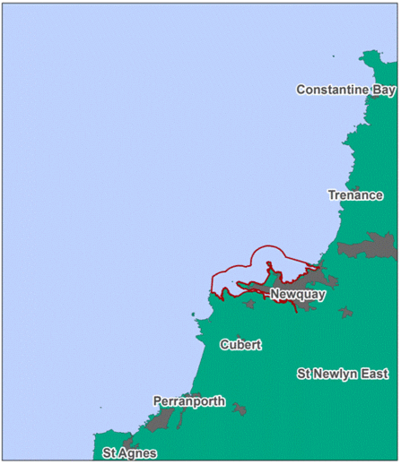 Newquay and the Gannel MCZ map