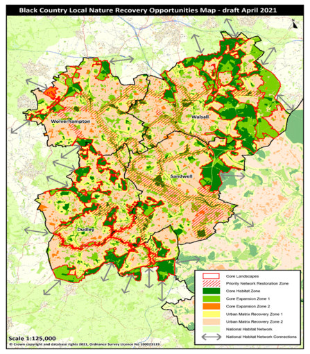 draft Black Country Local Nature Recovery Opportunities Map