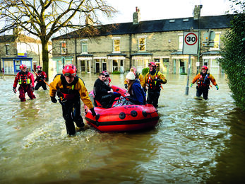 flooded street