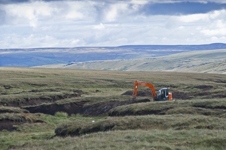 Restoring peatland habitats on a Yorkshire moorland 