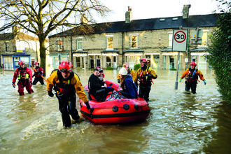 flooded street