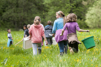 Children at the wildlife trusts