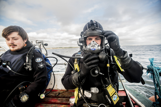 The Living Seas dive team