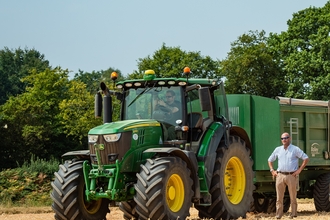 JFP farmer Guy Tucker with tractor