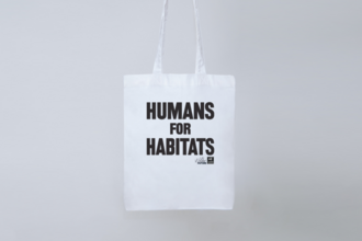 Humans for habitats tote bag