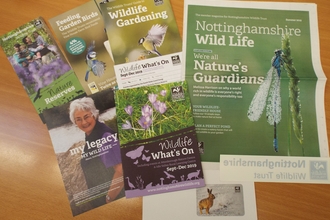 Nottingham Wildlife Trust membership pack