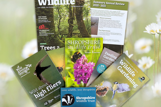 Shropshire Wildlife Trust membership magazines and other materials