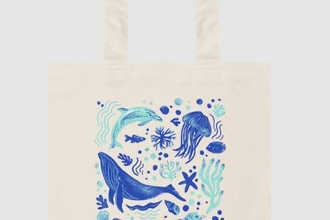 save our oceans tote bag