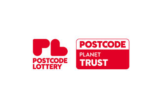 Postcode Lottery and Postcode Planet Trust logos side by side