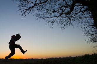 boy running wildlife trust