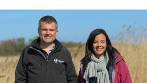 Liz Bonnin and Craig Bennett smiling together