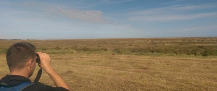 Joe Harknkess birdwatching