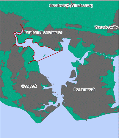 Fareham Creek MCZ map