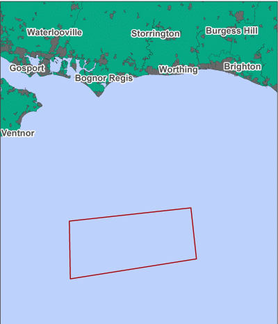 Offshore Brighton MCZ map