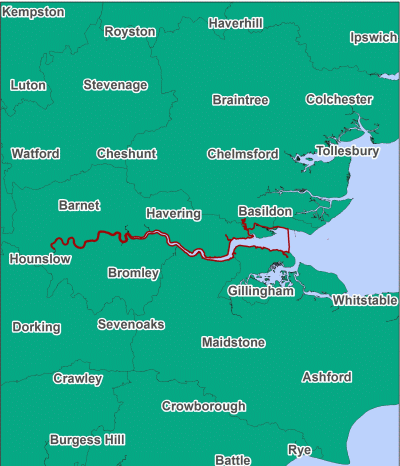 Thames Estuary MCZ map