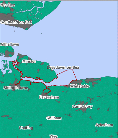 Swale Estuary MCZ map