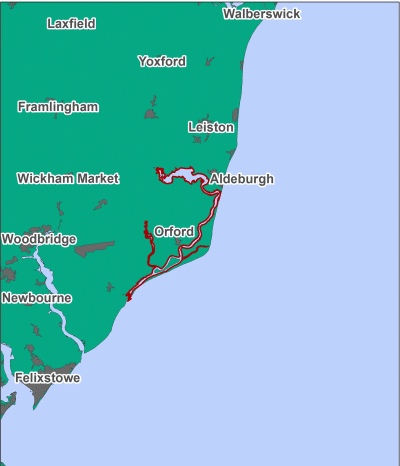 Alde Ore Estuary MCZ map
