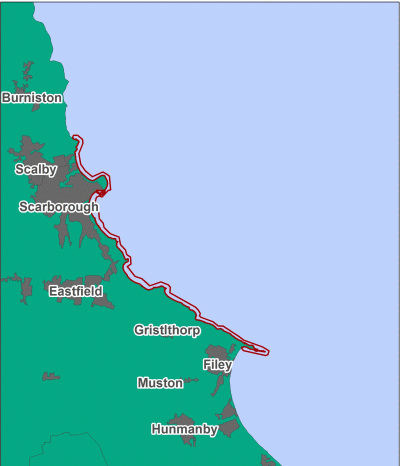 Map location of Castle Ground rMCZ map