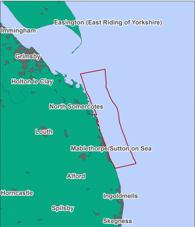 Lincs Belt MCZ map