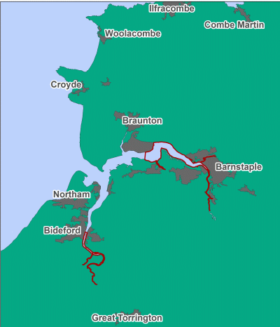 Taw Torridge Estuary rMCZ map