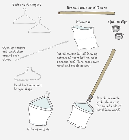 Make a sweep net