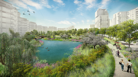 buildings and nature