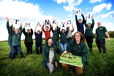 Chimney Meadows team say thank you