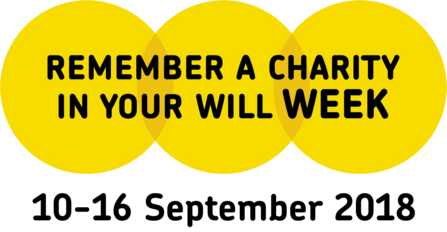 The logo of Remember a Charity Week, 2018