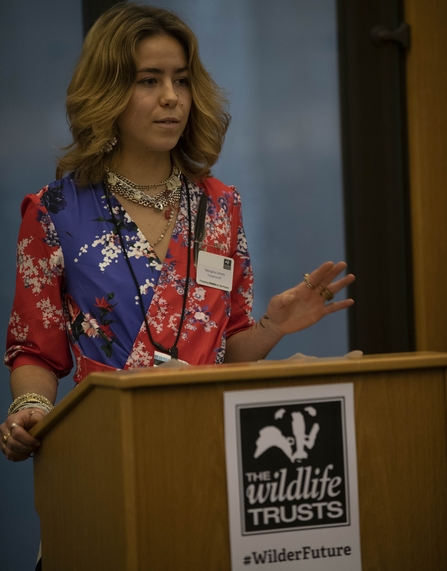 Georgina gives her speech