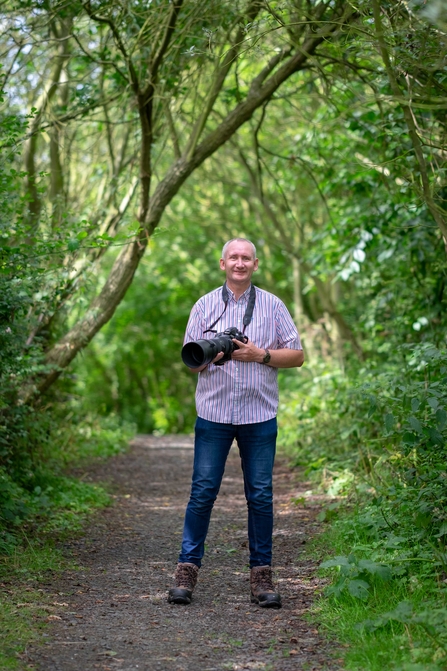 Steven Morris stood in woodland