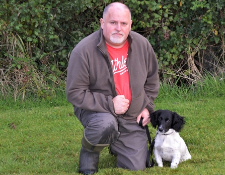 Ciaran and his dog