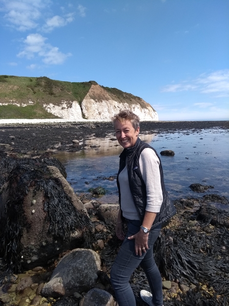 Joan Edwards at Flamborough Cliffs Nature Reserve