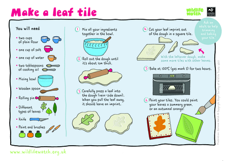 Make a leaf tile