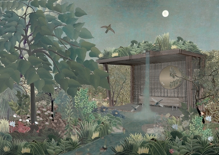Mock up of garden to be showcased