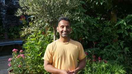 Dr Amir Khan in garden