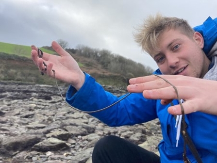 Josh Symes with a Worm by Matt Slater