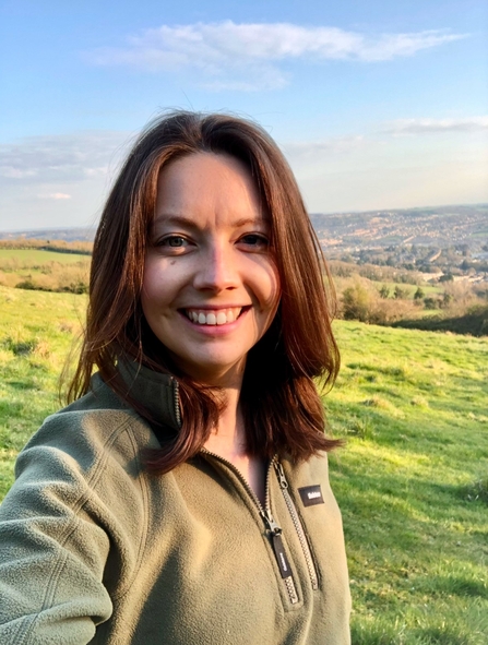 Emma Brisdion smiling in field