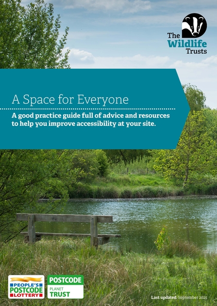 The front cover of the Space for Everyone guide. A good practice guide full of advice and resources to help you improve accessibility at your site