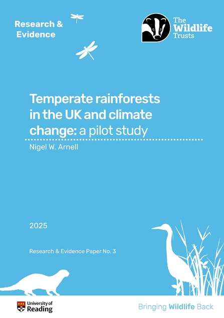 Temperate rainforests in the UK and climate change: a pilot study front cover
