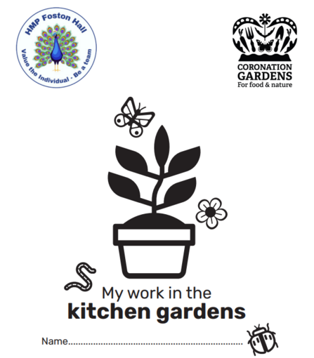 Simple black and white drawing of a plant