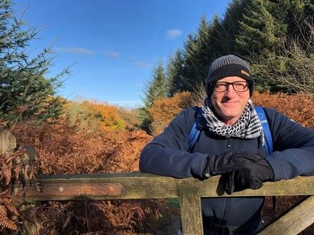 Rob Stoneman smiling in nature