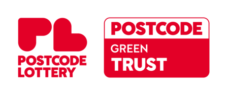 Postcode Lottery and Postcode Green Trust logos side by side