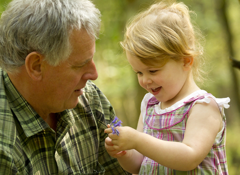 Grandad & granddaughter