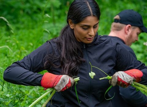 Volunteer woman