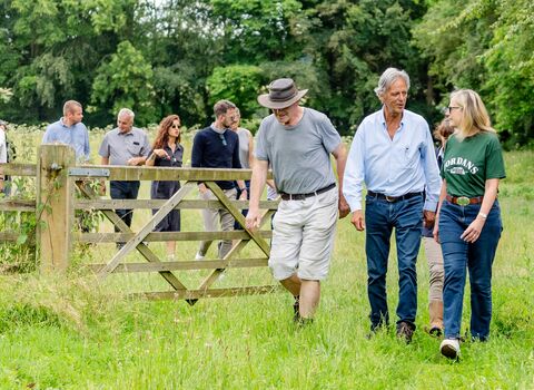 Bill Jordan and Jordans Farm Partnership farmers on farm visit